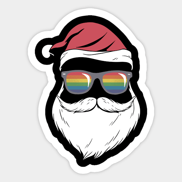 Cool LGBT Santa Sticker by BamBam